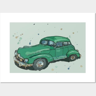 Artistic Illustration of Hudson Automobile Posters and Art